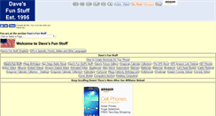Desktop Screenshot of davesfunstuff.com