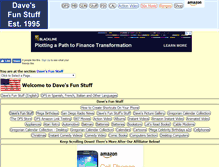 Tablet Screenshot of davesfunstuff.com